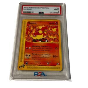 2002 PSA 9 Pokemon Expedition Magmar #86 Graded